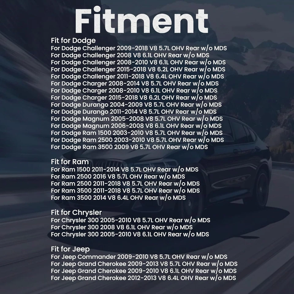 5.7L NON MDS Lifter Kit 05-21 Chrysler 300 Jeep Grand Cherokee Dodge Ram Charger - Image 2 of 4