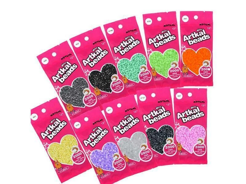 2000 Artkal MINI A 2,6mm 01-49 Bügelperlen Beads versch. Farben Steckperlen