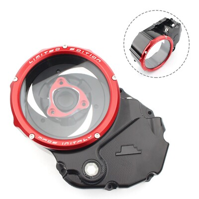 Black CNC Racing Engine Clutch Cover Spring Retainer Pressure Plate For Ducati