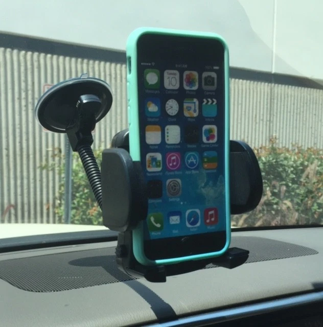 Soporte para parabrisas de coche para teléfono celular y garra ajustable (con accesorio de ventilación de aire) Foto 3 de 4