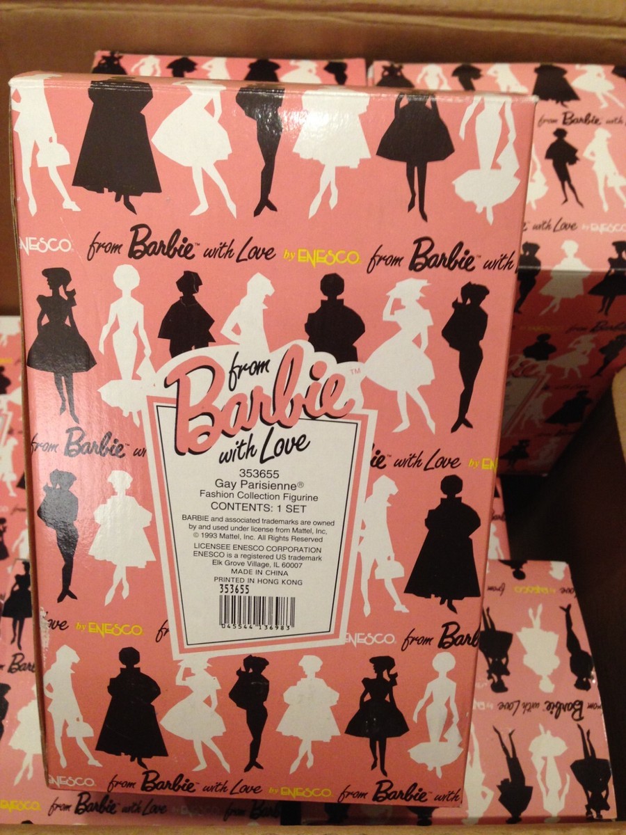 SET of 9 Enesco FROM BARBIE WITH LOVE 6