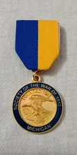 SOCIETY OF THE WAR OF 1812 MEDAL MICHIGAN