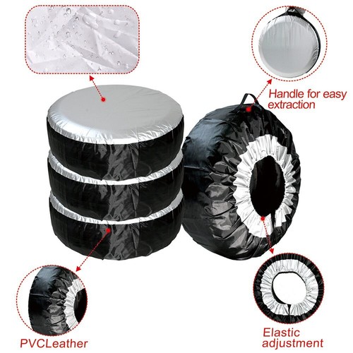 Car Tire Cover Case Auto Spare Wheel Totes Waterproof Handle Storage Bags Travel - Picture 4 of 24