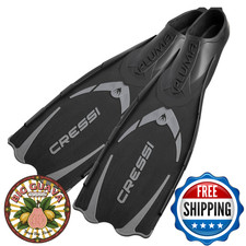 Cressi Pluma Fins Black Size 35/36 - Snorkel/Scuba Dive