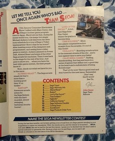 The Team Sega Newsletter #6 April 1989 Altered Beast Vintage Gaming