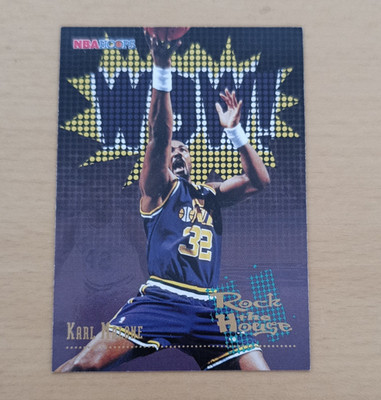 NBA Hoops SkyBox 1995-96 Karl Malone Rock The House #387