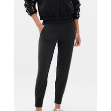 Athleta Venice Jogger Pants Women's Small Black Stretch Travel Athleisure