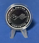 1oz Silver Round Coin Chevrolet Corvette Flags .999