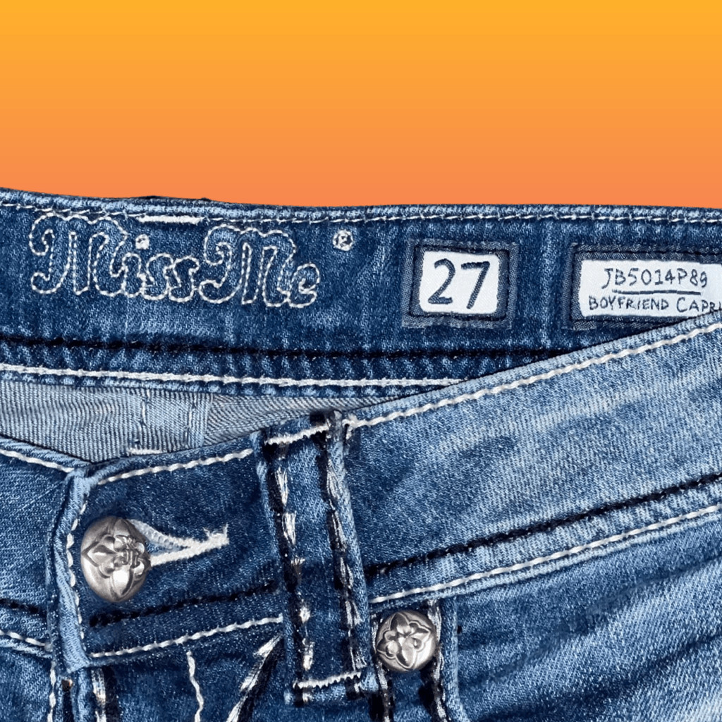 BKE Miss Me Boyfriend Denim Capris Size 30” #71 image 4