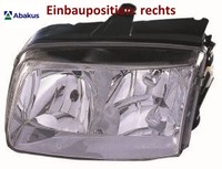 Abakus 441-1139L-LD-EM Hauptscheinwerfer Links Scheinwerfer FüR VW