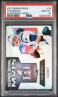 2017 PANINI PRIZM SUPER BOWL MVPS #19 TOM BRADY PSA 10