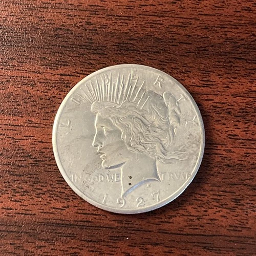 1927 P Peace Silver Dollar Nice Uncirculated Better Date Coin Raw