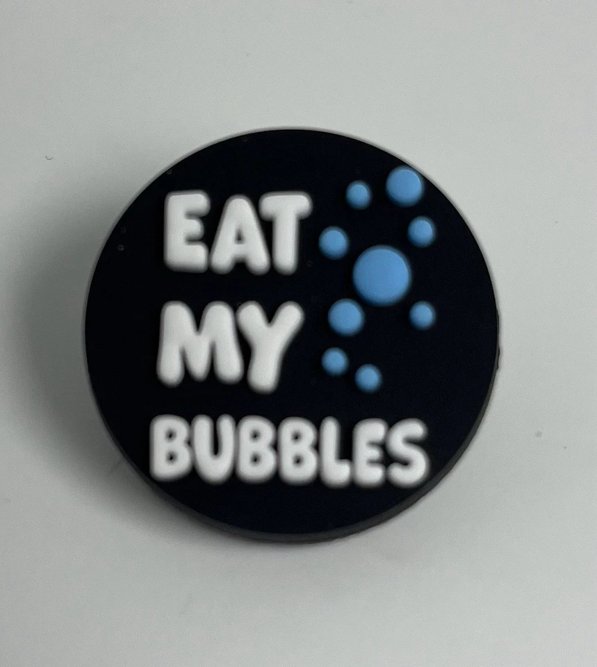 LIF Eat My Bubbles Croc Charm Brand New