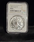 1987 S Silver Eagle $1 Struck at San Francisco Mint NGC MS69