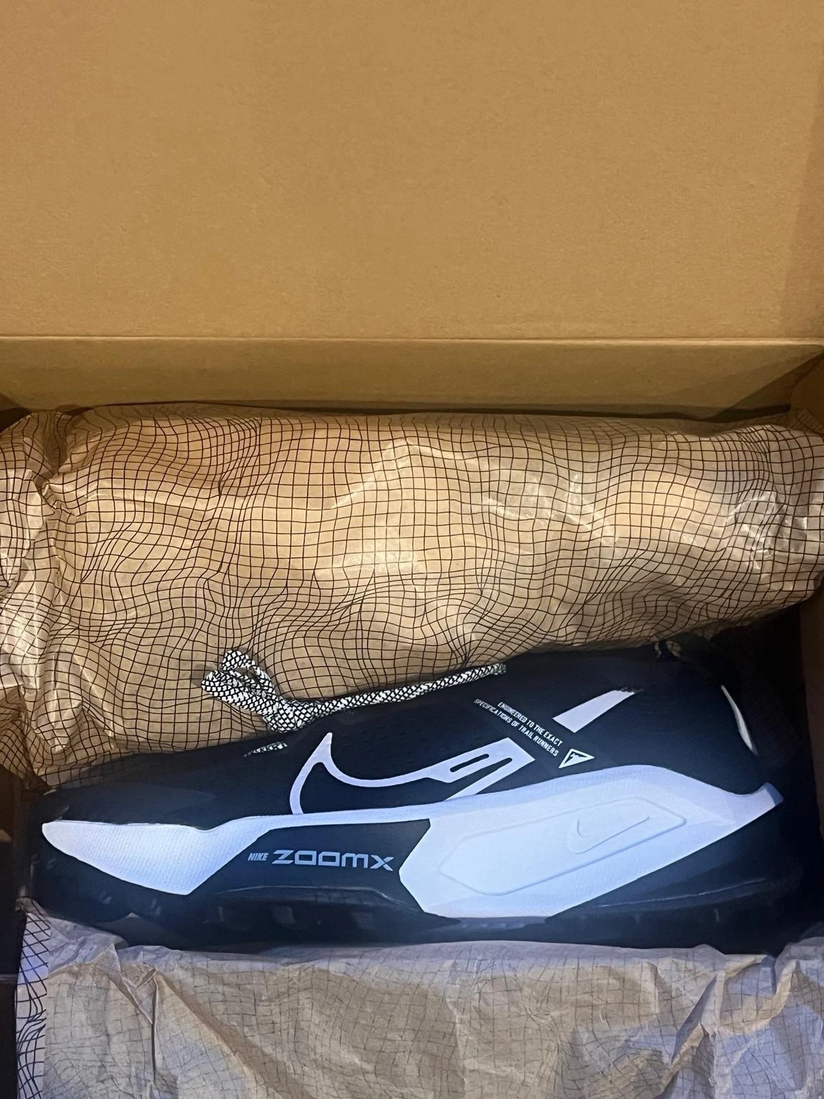 Size 10 - Nike ZoomX Zegama Trail Black White