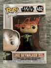 RARE Mark Hamill AUTOGRAPHED Funko Pop 482 Luke Skywalker Grogu Star Wars