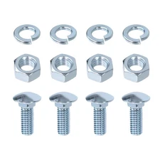 Front Rear Bumper Bolts Kit Capped round Head Compatible with Ford 7/16-14X1-...