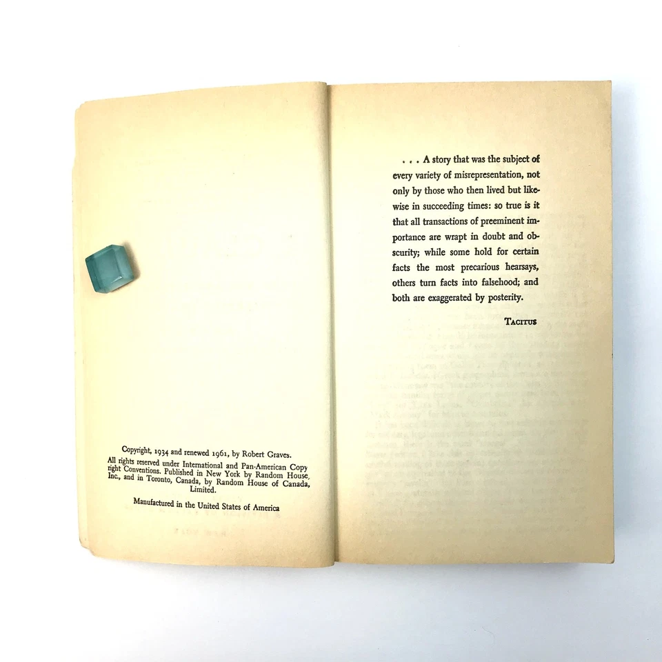 I Claudius Robert Graves Autobiographical Novel Literature Ancient History 1961 - Image 4 of 4