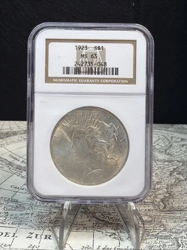 1923 Peace Silver Dollar NGC graded MS63 - PD4