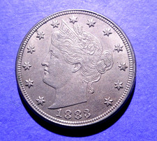 1883 No Cents Liberty V Nickel  BU details  PRICE DROP