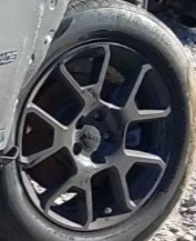 2019 Renegade Oe Wheel Road 17x7 Black Jeep