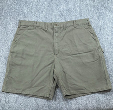 Carhartt Washed Duck Work Short Mens 44 Olive Flat Front Pockets Outdoor NEW