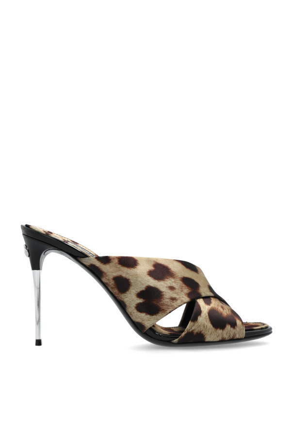 Dolce - Gabbana - Women - Heeled Slippers - Beige 254390₽