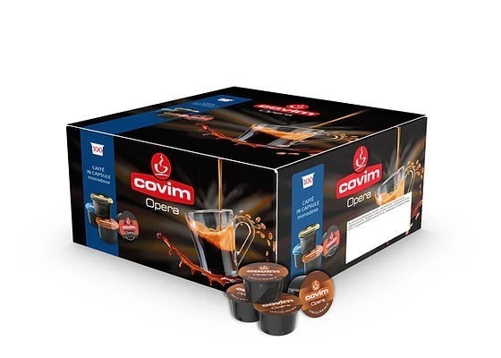 100 Cialde Capsule Caffè COVIM Orocrema compatibili Lavazza Blue Blu