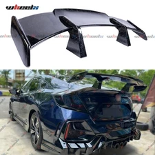 For Honda Civic Sedan 2016-2025 58" Racing Rear Trunk Spoiler Wing Forged Carbon