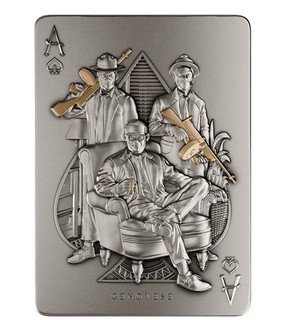2025 Genovese Crime Family 2 oz Pure Silver Coin .999 43x60MM Republic Of Chad