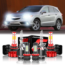For Acura Rdx 2007-2015 Combo 6x Hidled Headlight Highlow Beam Fog Light Bulbs