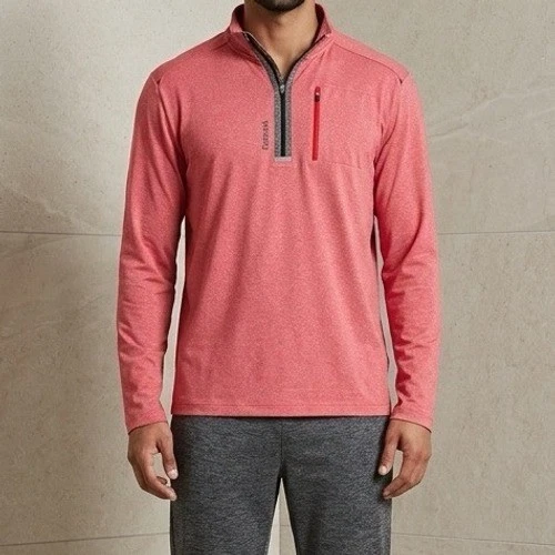 Reebok Quarter Zip Pullover Mens Large Red Heathered Performance Active Gym Wear
Opens in a new wind
