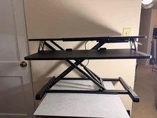 Standing Desk Converter Height Adjustable Sit Stand Desk Riser W/ Dual Monitor