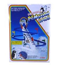 Playful Penguin Race 1983 Vintage Toy Dah Yang Toy COMPLETE & WORKING