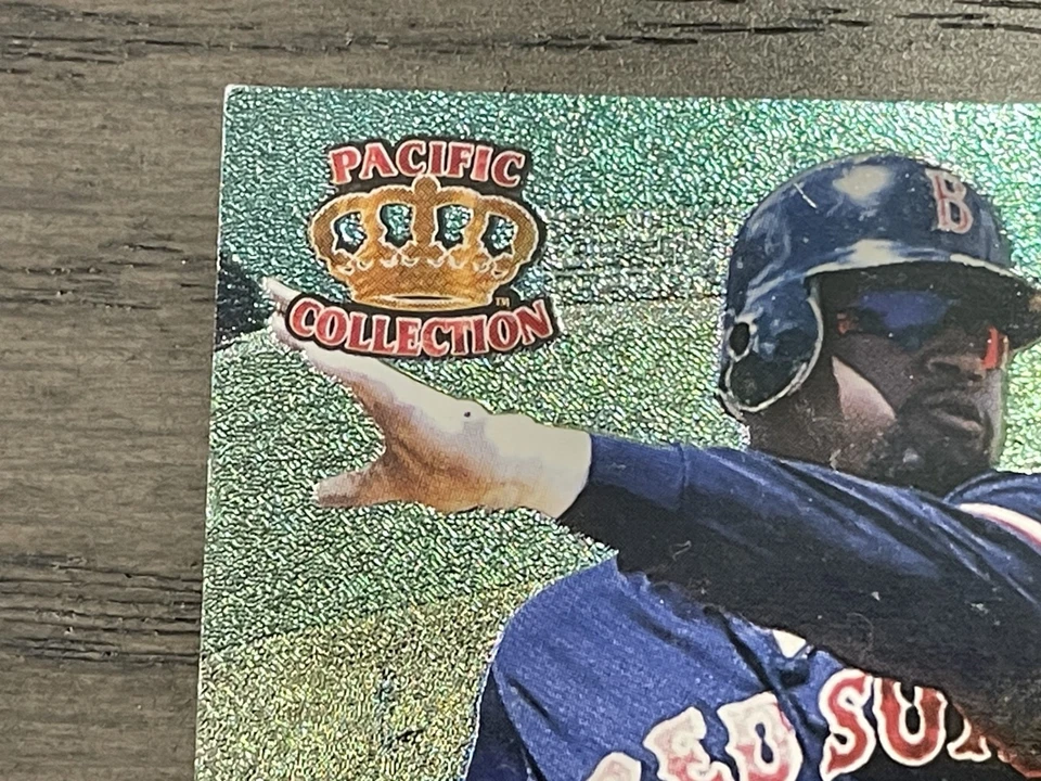 1996 Pacific Prism Fence Busters Mo Vaughn #FB19 Boston Red Sox - Image 4 of 4