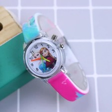 Princess Kids Watches Silicone Strap Luminous Light Children Wrist Watch Toys