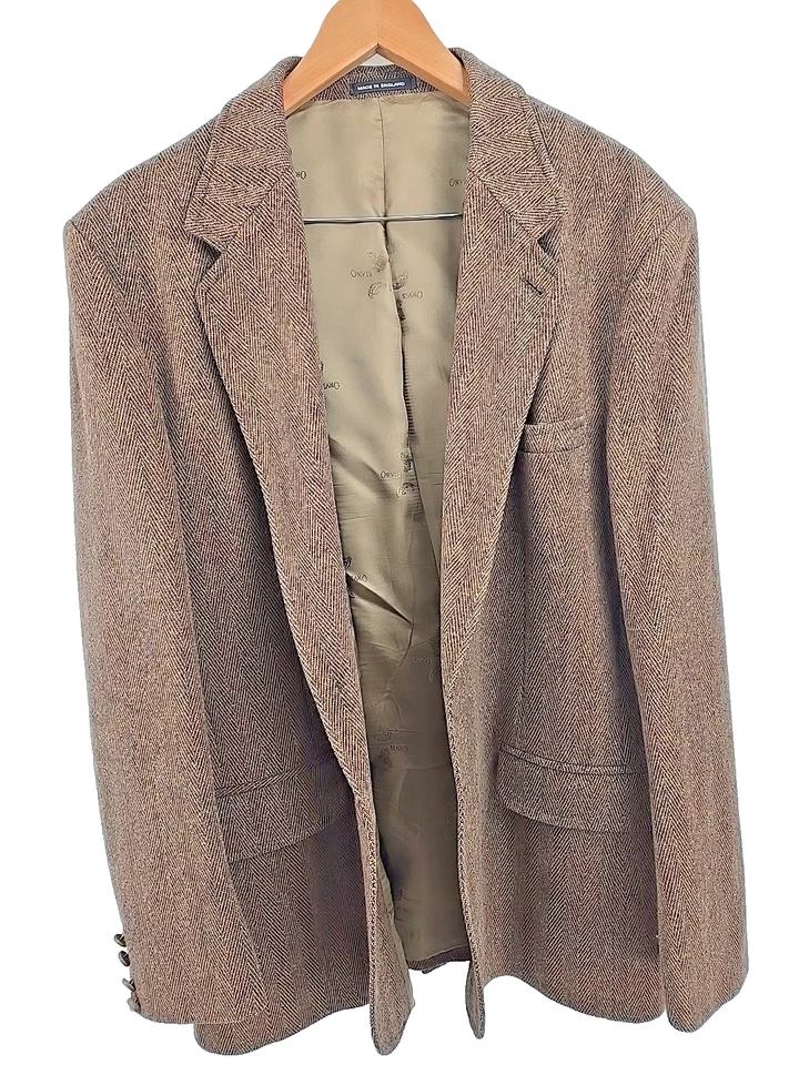 Traje Blazer Chaqueta Hombre Orvis Talla 46 Largo Lana Abrigo Deportivo Hecho en Inglaterra Marrón Foto 4 de 4