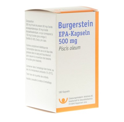 Burgerstein EPA Kaps 500 mg Ds 180 pcs