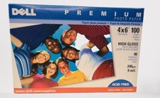 Dell Premium High Gloss 4x6 100 Sheets Photo Paper 90-Brightness 2005 NOS