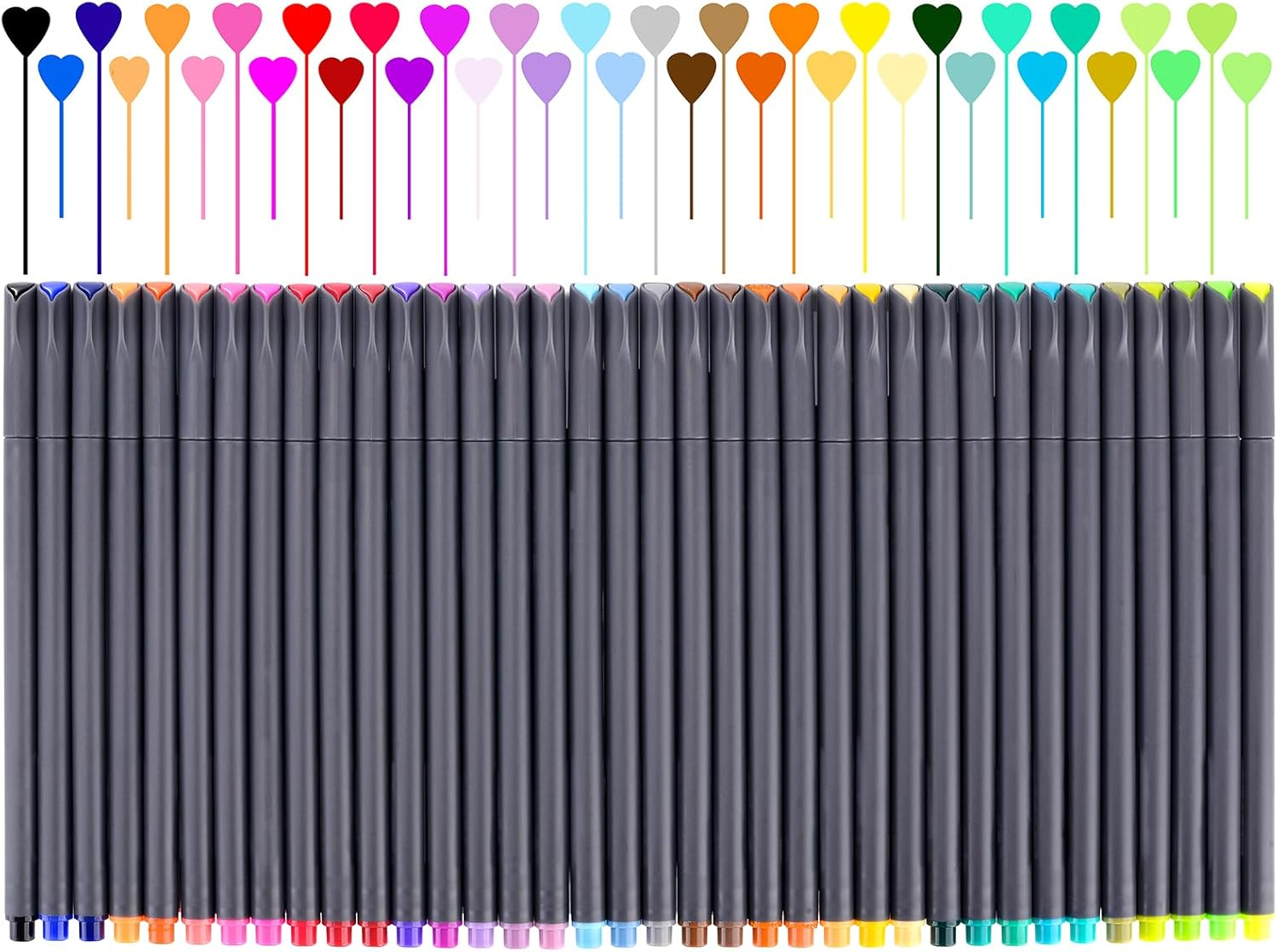 Colored Pens for Journaling Note Taking, 36 Vibrant Colors Fineliner Pens for Of-image