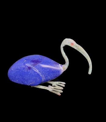 Rare Bird IBIS god of knowledge (THOTH) made of Lapis lazuli powder