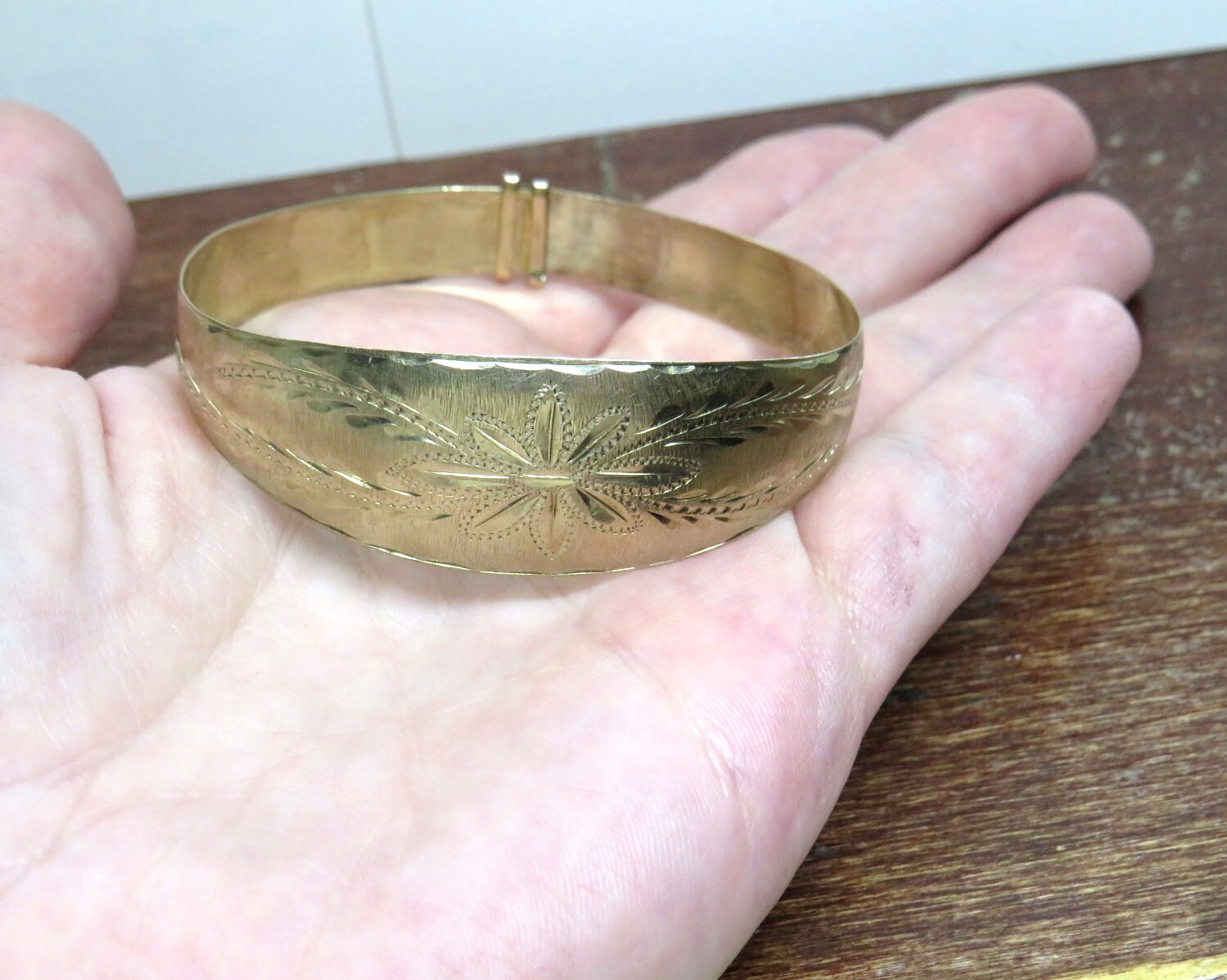 💞 Beautiful Solid 10K Yellow Gold Adjustable Ban… - image 6