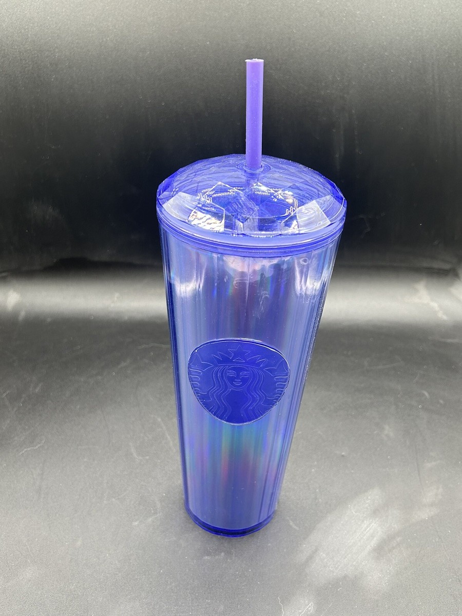 Starbucks Blue Purple Iridescent Dome Cup Fall 2022 Tumbler 24 oz Venti