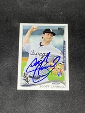 Scott Carroll 2014 Topps Update #US232 Chicago White Sox Autographed Signed Card