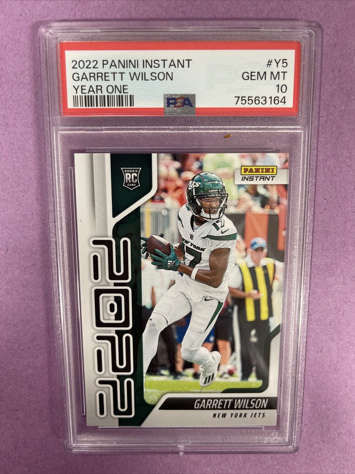 Garrett Wilson Panini Instant Year One #Y5 Base