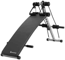 Trainingsbank mit Expanderbändern klappbar verstellbar Schrägbank Fitnessbank