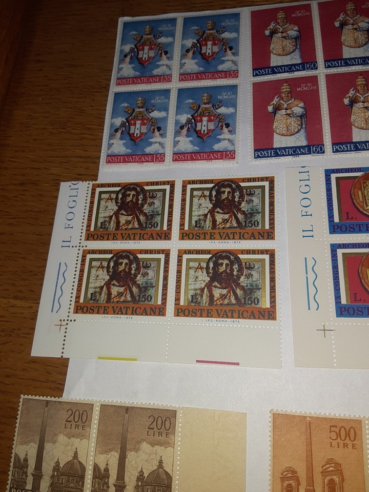 SL 4135/ 10 MNHOG Plate Blocks & Blocks of Vatican Stamps eBay