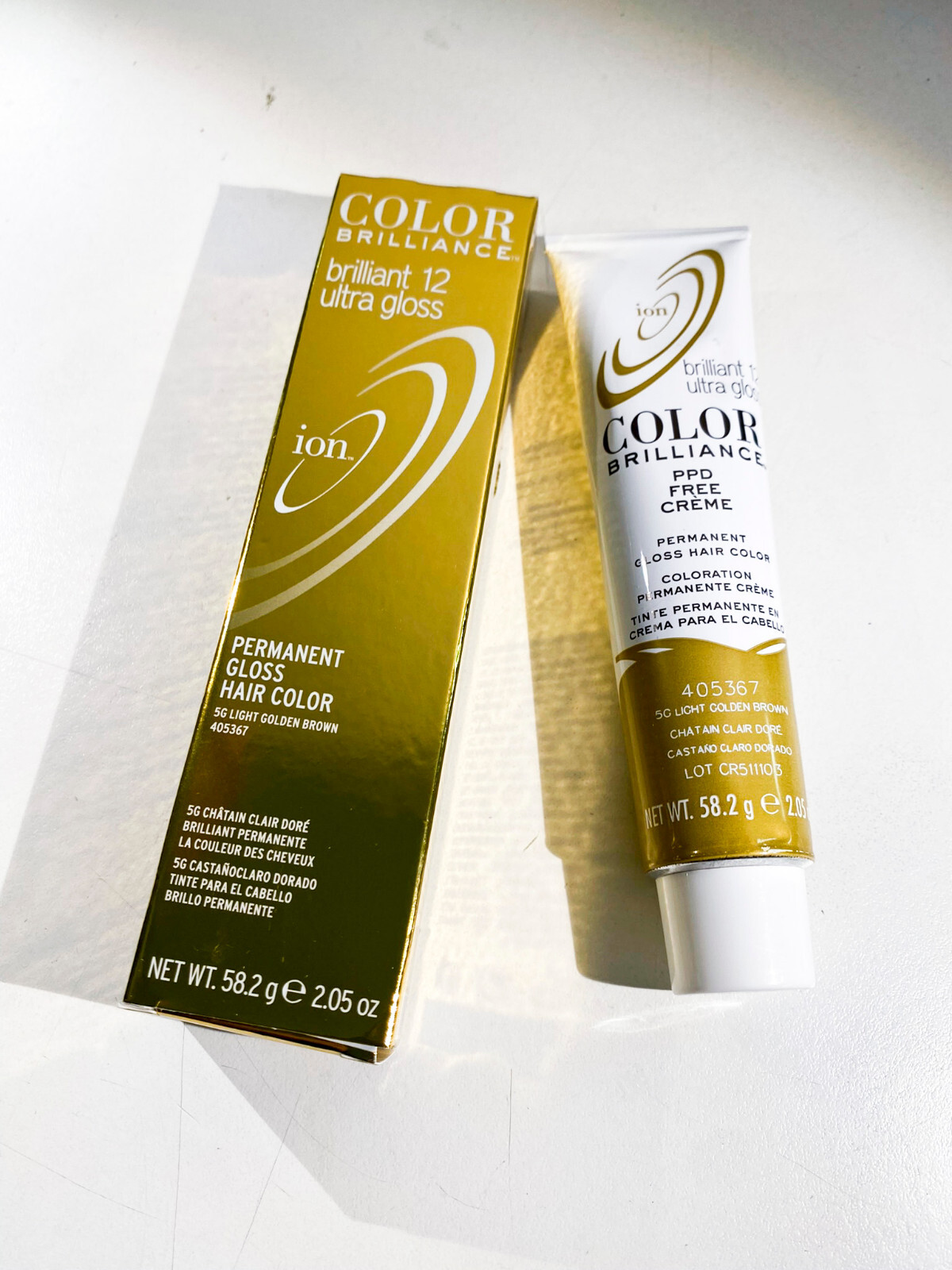 Ion Color Brilliance Permanent Hair Gloss - Light Golden Brown (5G)
