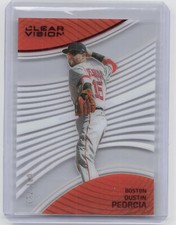 2023 Panini Chronicles #22 Dustin Pedroia Clear Vision Red #/100