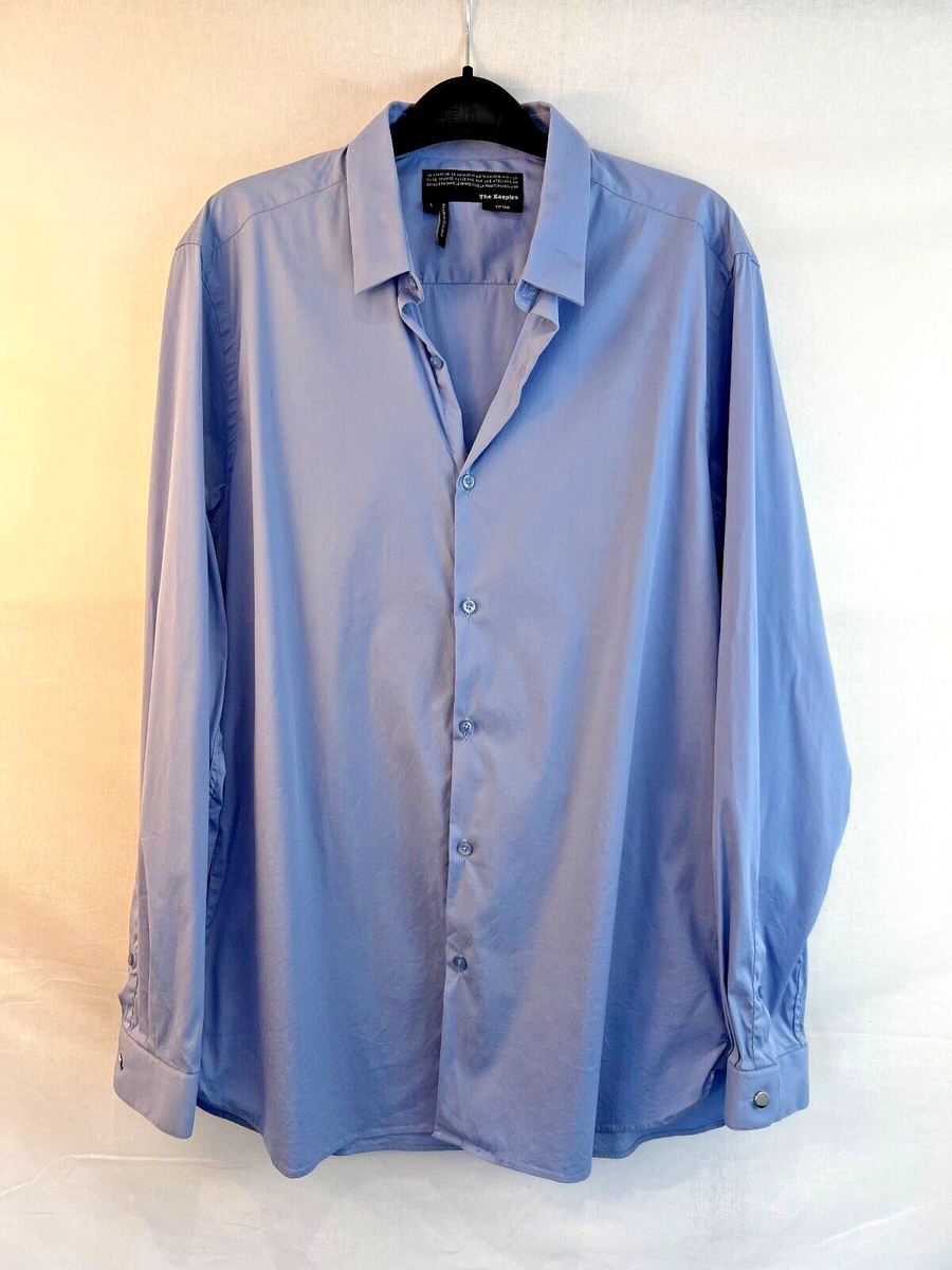 pocketless dress shirts Men's Long Sleeve Specialized Pocketless Polyester Work Shirt